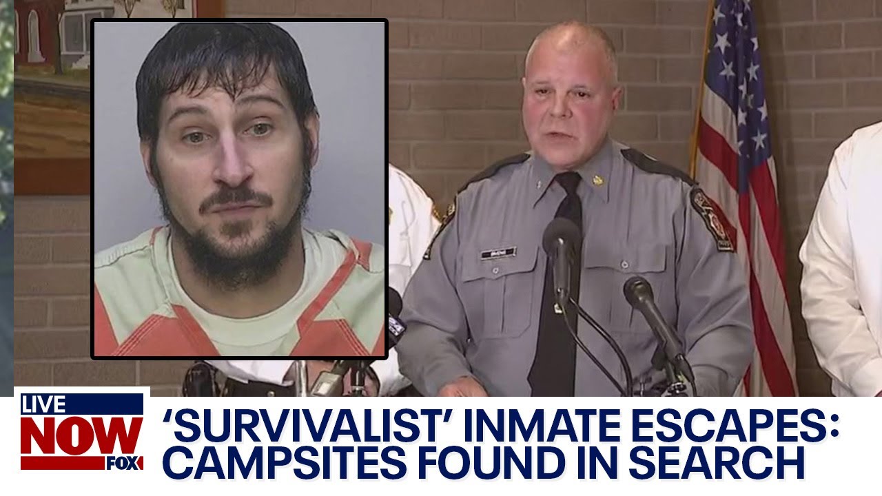 ‘Survivalist’ inmate escapes Police find campsites in search near