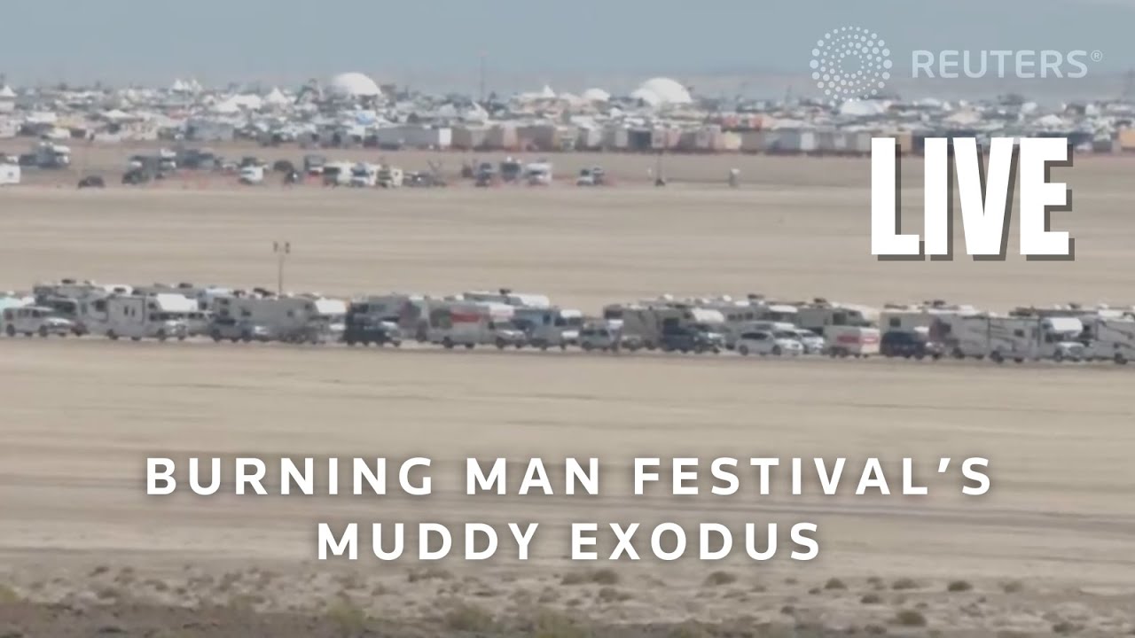 LIVE Burning Man festival exodus begins through Nevada desert’s drying