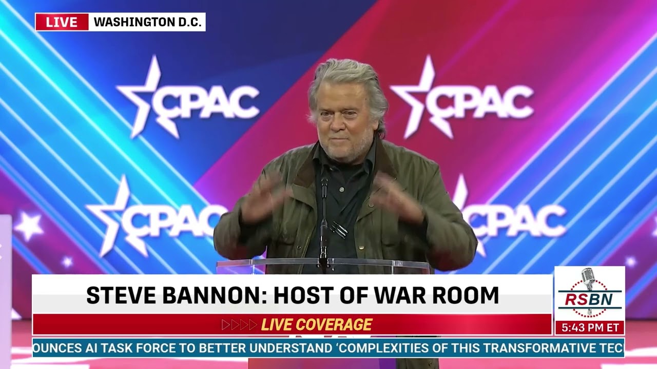 FULL SPEECH Steve Bannon Addresses CPAC in DC 2024 2/24/24 OneNews