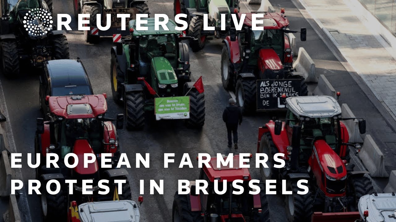 LIVE European Farmers Protest In Brussels REUTERS One News   Live European Farmers Protest In 