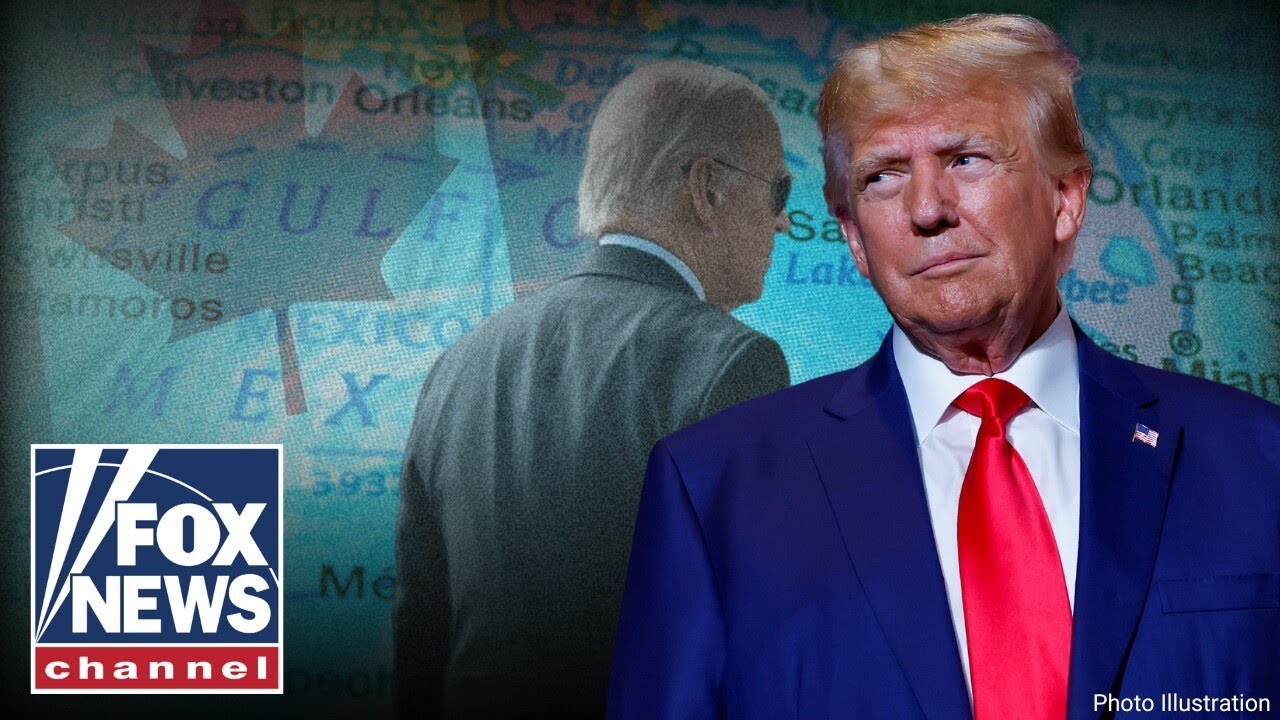 Trump takes shots at Biden, trolls Canada and renames Gulf of Mexico in