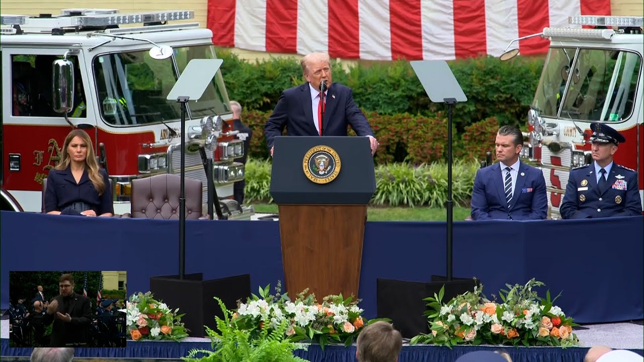 President Trump and the First Lady Attend a September 11th Observance ...