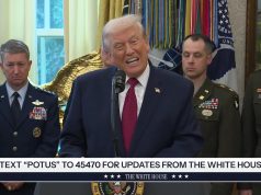 President Trump Participates in a Mexican Border Defense Medal Presentation