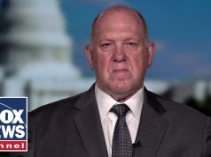 'SLEEP WELL, AMERICA': Tom Homan says, 'I'm NOT going anywhere'