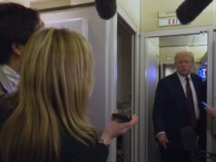 President Trump Gaggles with Press on Air Force One En Route Joint Base Andrews, Mar. 15, 2026