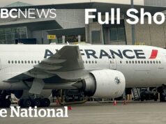 CBC News: The National | Flight diverted to Montreal over Ebola concerns
