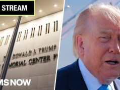 LIVE: See Donald Trump’s name coming off Kennedy Center