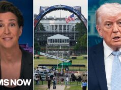 Maddow reacts to White House UFC stage as a monument to Trump corruption
