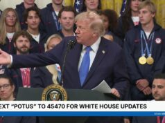President Trump Participates in a Team USA Reception
